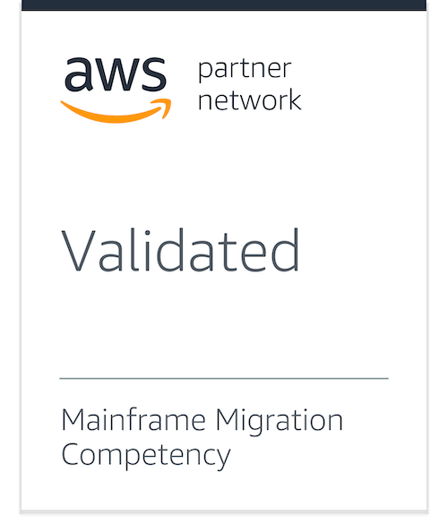 AWS Mainframe Migration Competency ISV Partner logo