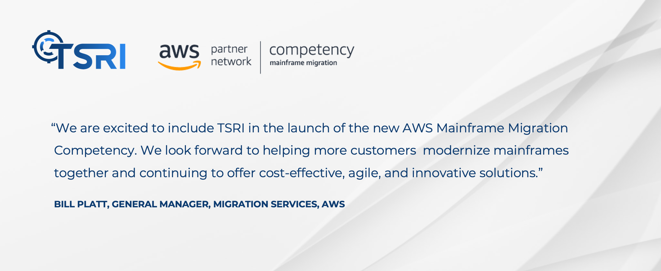 TSRI AWS Migration Competency Announcement