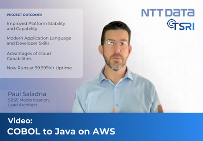 Lowered TCO by 90% - COBOL to Java on AWS for the U.S. Air Force