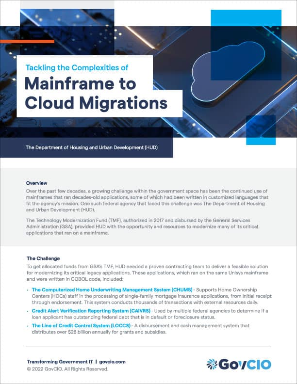 Mainframe to cloud migration challenges and solutions for government and enterprise systems.