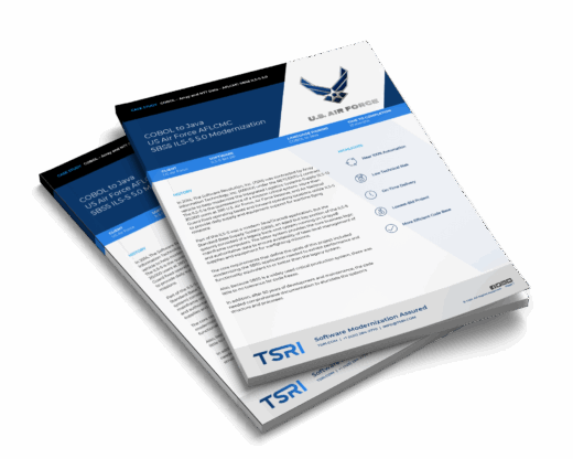 U.S. Air Force software modernization document from TSRI.
