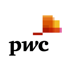 PwC logo representing professional services and consulting firm.